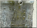 SK6826 : Initials and date, water cistern at Willow Farm by Alan Murray-Rust