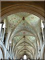 SU9007 : Nave ceiling & clerestory, Boxgrove Priory church by Rob Farrow