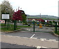 SO5112 : Kymin View Primary School & Nursery entrance gates, Wyesham by Jaggery