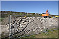 SH7217 : New Flood Defence Scheme Construction Work, Dolgellau. by Jeff Buck