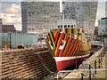 SJ3489 : Dazzle Ship, Canning Graving Dock by David Dixon