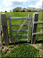 TM3272 : Footpath gate of the footpath to Barell's Hill by Geographer