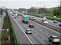 TQ0077 : Eastbound M4 from the Footbridge at Langley by David Dixon