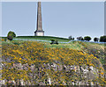 J3686 : Knockagh war memorial (distant view) (May 2015) by Albert Bridge