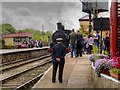 SD7916 : East Lancashire Railway, Platform 2 at Ramsbottom Station by David Dixon