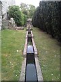 TQ0213 : Amberley Castle - Water feature by Rob Farrow