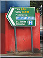 SE3033 : Roadsign on the A61 Regent Street by Geographer