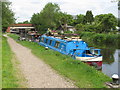 TQ0588 : Narrowboat Holly of Warrington, at Harefield by David Hawgood