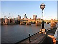 TQ3280 : Sunset on Southwark Bridge by Des Blenkinsopp