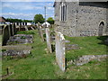 TR0461 : Lozenge graves in St Bartholomew's Churchyard, Goodnestone by Marathon