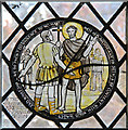 TM4889 : St John the Evangelist, Barnby - Roundel by John Salmon