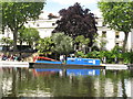 TQ2681 : Pride of London -  canal maintenance boat in Little Venice by David Hawgood