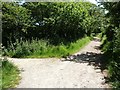 SZ7999 : Salterns Way - Sheepwash Lane path junction by Rob Farrow