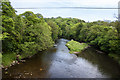 SD6543 : The River Hodder downstream from Doeford Bridge by Ian Greig