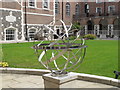 TQ3082 : Sundial, London House, Goodenough College by David Hawgood