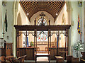 TM0157 : St Andrew, Great Finborough - Screen by John Salmon