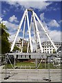 SJ8498 : Piccadilly Gardens, Partly-Dismantled Manchester Wheel by David Dixon