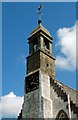 NS4643 : Fenwick Church Clock Tower by Mary and Angus Hogg