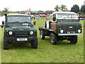 SP0361 : Steam and Vintage Rally, Astwood Bank - two Land Rovers by Chris Allen