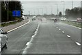 SD5413 : Wet Conditions on the M6 near Wrightington Bar by David Dixon