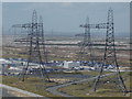 TR0817 : Dungeness: pylons leave the power station by Chris Downer