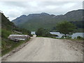 NM9079 : Track alongside Loch Shiel, at Glenfinnan by Malc McDonald