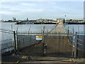 TQ4880 : Jetty by Crossness Sewage Works by Chris Whippet