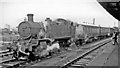 SU5290 : Ex-GWR '61XX' 2-6-2T at Didcot, 1963 by Ben Brooksbank