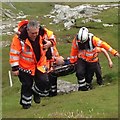 C3959 : Cliff edge rescue, Malin Head by Kenneth  Allen