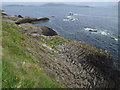 NM3235 : East coast of Staffa by Hugh Venables