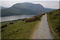 SH5755 : Snowdon Ranger Path above Llyn Cwellyn by Philip Halling