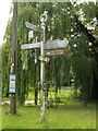 TM1364 : Roadsign on Station Road by Geographer