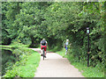 SE2536 : Towpath cyclist by Stephen Craven