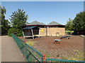 TL0652 : Play Area & Changing Rooms in Mowsbury Park by Geographer