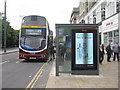 NT2473 : Digital bus shelter, Princes Street by M J Richardson