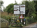 TM2867 : Roadsign on the A1120 The Street by Geographer