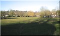 SU5766 : Floodmeadow and picnic spot by the River Kennet south of Woolhampton by Robin Stott