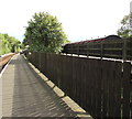 SZ5990 : Fences between two stations at  Smallbrook Junction near Ryde by Jaggery