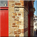 SS4526 : Construction detail, Bideford Pannier Market by Robin Stott