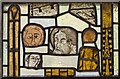 SK8172 : Medieval stained glass window, St Gregory's church, Fledborough by Julian P Guffogg