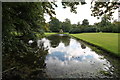 SK9339 : The Mirror Pond, Belton House by J.Hannan-Briggs