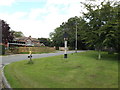 TM1168 : Thwaite Village sign by Geographer