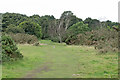 TM4872 : Suffolk Coast Path near Sandymount Covert, Dunwich by Roger Jones