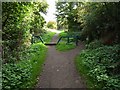 SK6756 : Control barrier on the Southwell Trail by Steve  Fareham