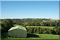 NZ0749 : Green barn by Trevor Littlewood