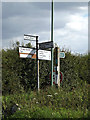 TM1762 : Roadsign on the B1077 Winston Road by Geographer