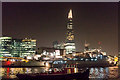 TQ3380 : The Shard and HMS Belfast at Night by Christine Matthews