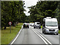 TL8680 : Southbound A134 Passing Barnham Camp by David Dixon