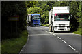 TL8675 : HGVs Rounding a Bend on the A134 by David Dixon