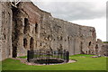 SJ0565 : Denbigh Castle Walls and Well by Jeff Buck